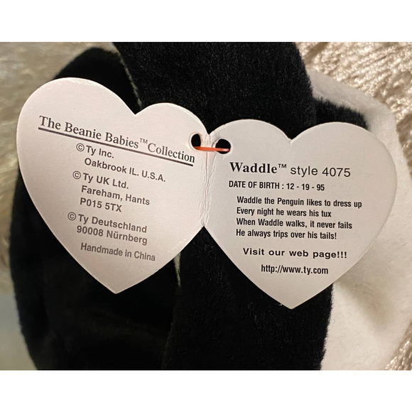 RARE Ty Beanie Baby WADDLE & Teenie Waddles Combo! Investment Quality! ⭐️⭐️⭐️ - Picture 9 of 16